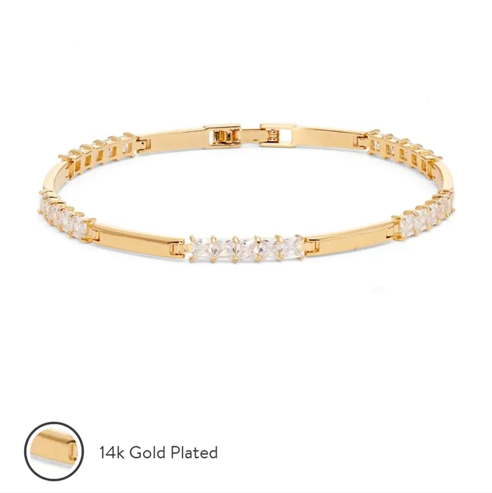 Fine Cubic Zirconia Station Bracelet NORDSTROM
